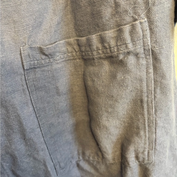 Coyuchi Blue Women's Robe Linen - Picture 4 of 5